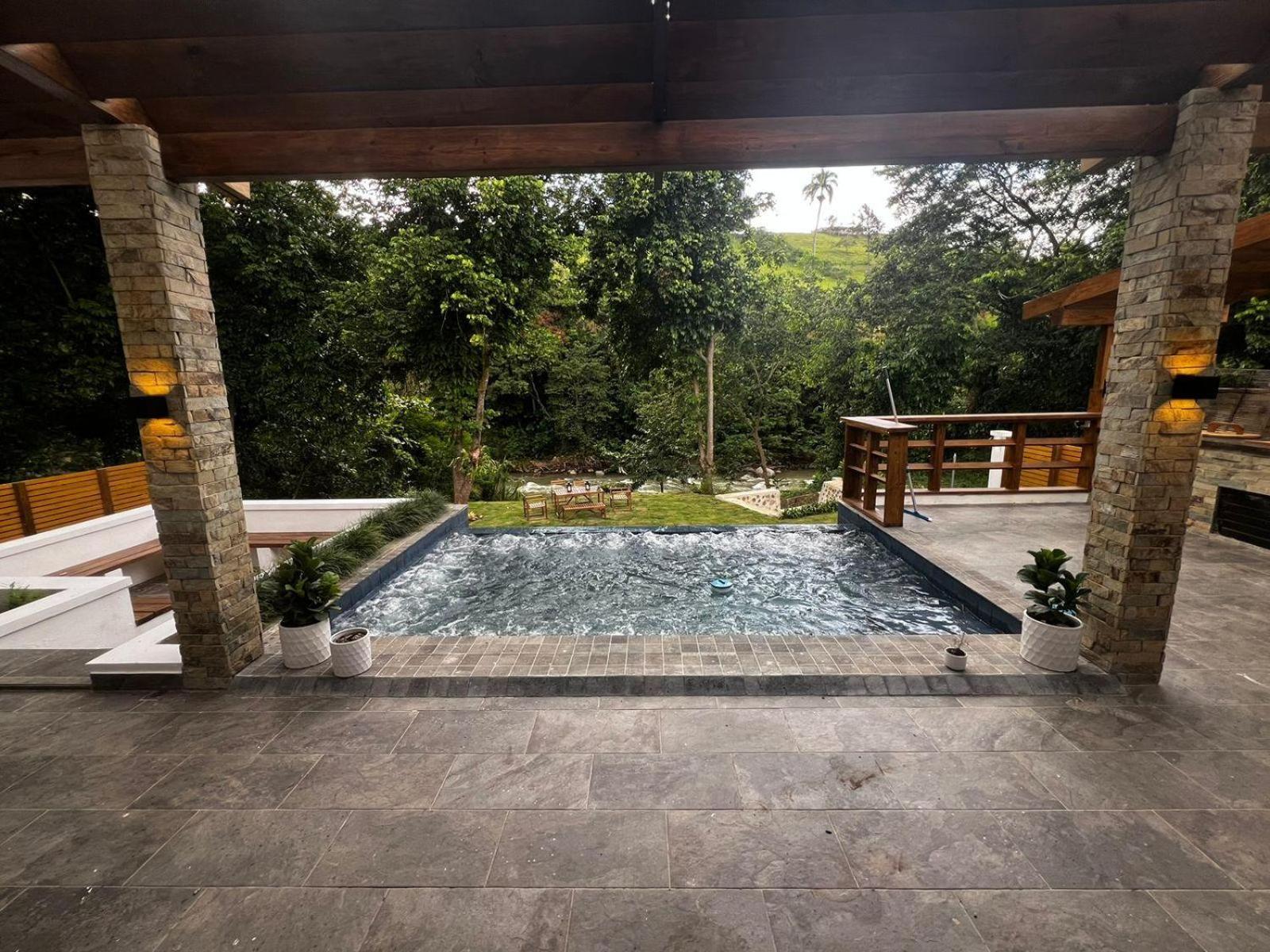 Villa Cielito Del Yaque - Jarabacoa - Rio Privado - Picuzzi Climatizado Bagian luar foto